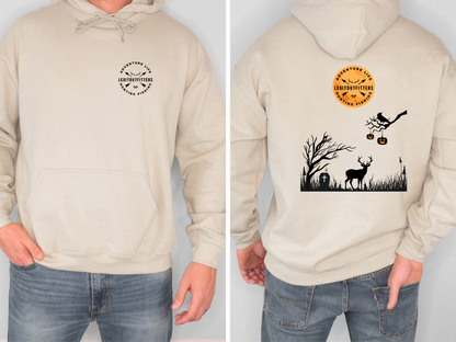 Cozy Halloween-Inspired Hoodie with Artistic Forest Design, Perfect for Casual Wear,  Halloween & Autumn Vibes, [...]